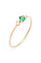 Women's Zoe Chicco Emerald & Diamond Stack Ring