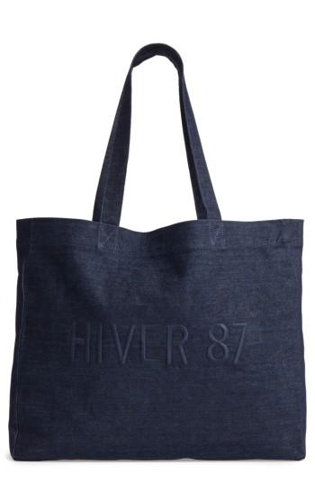 A.p.c. Cabas Hiver 87 Denim Tote - Blue