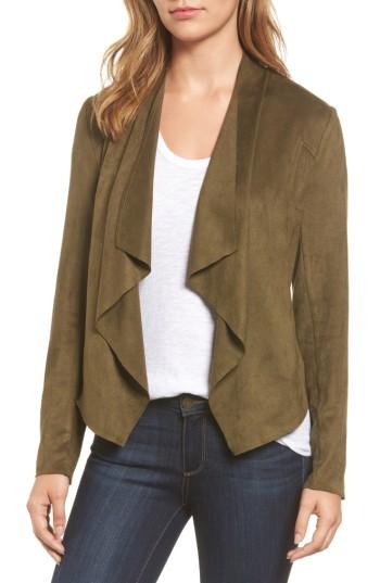 Women's Kut From The Kloth Tayanita Faux Suede Jacket - Green