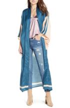 Women's Free People Rising Sun Kimono, Size - Blue