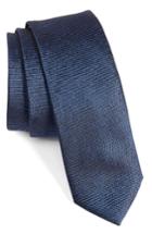 Men's Boss Solid Ribbed Tie, Size - Blue/green