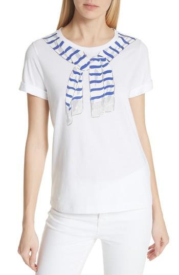 Women's Kate Spade New York Trompe L'oeil Tee - White