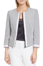 Women's Boss Kaily Cotton Jacquard Crop Jacket R - White