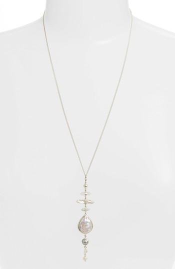 Women's Chan Luu Pearl & Semiprecious Stone Pendant Necklace
