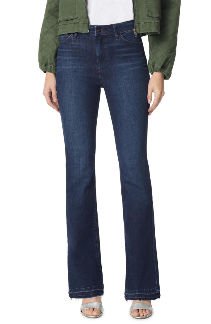 Women's Sam Edelman The Stiletto Raw Released Hem Bootcut Jeans - Blue