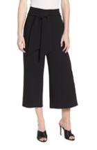 Women's Trouve Tie Front Wide Leg Pants - Black