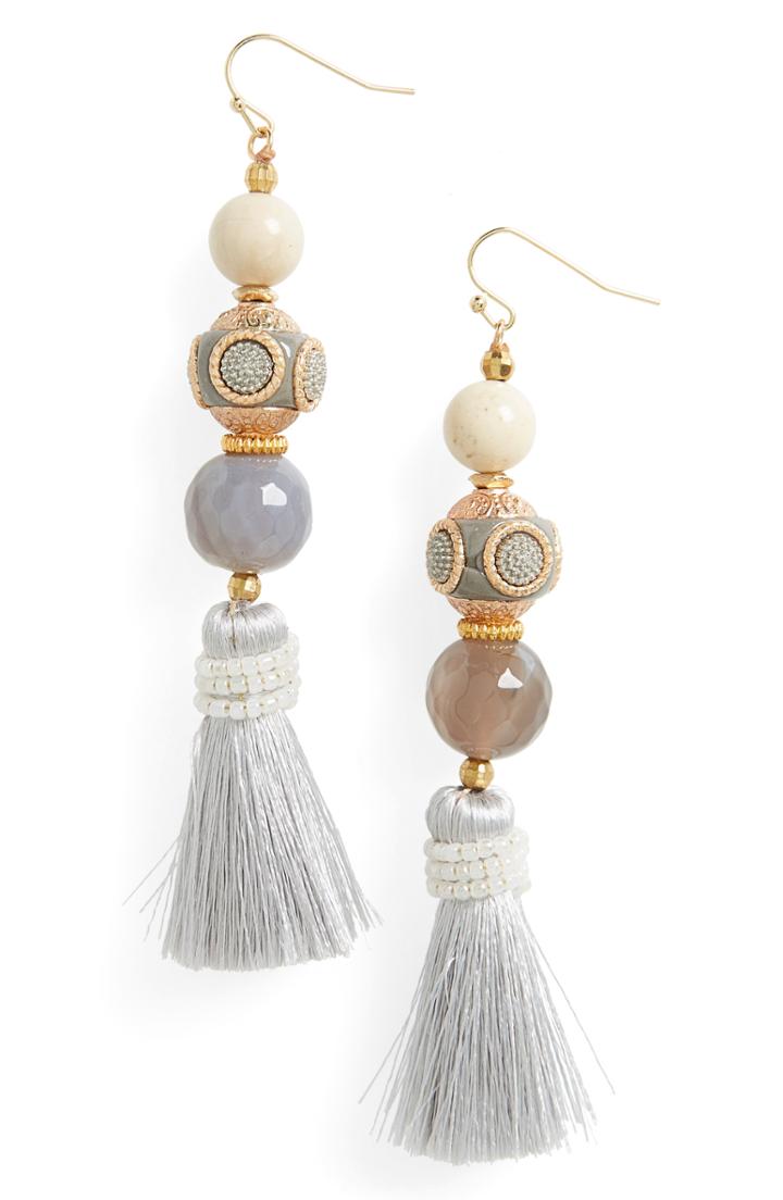 Women's Panacea Ball Tassel Drop Earrings