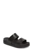 Women's Melissa Cosmic Python Baja Slide Sandal M - Black