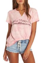 Women's Billabong Makin Waves Cotton Tee - Pink