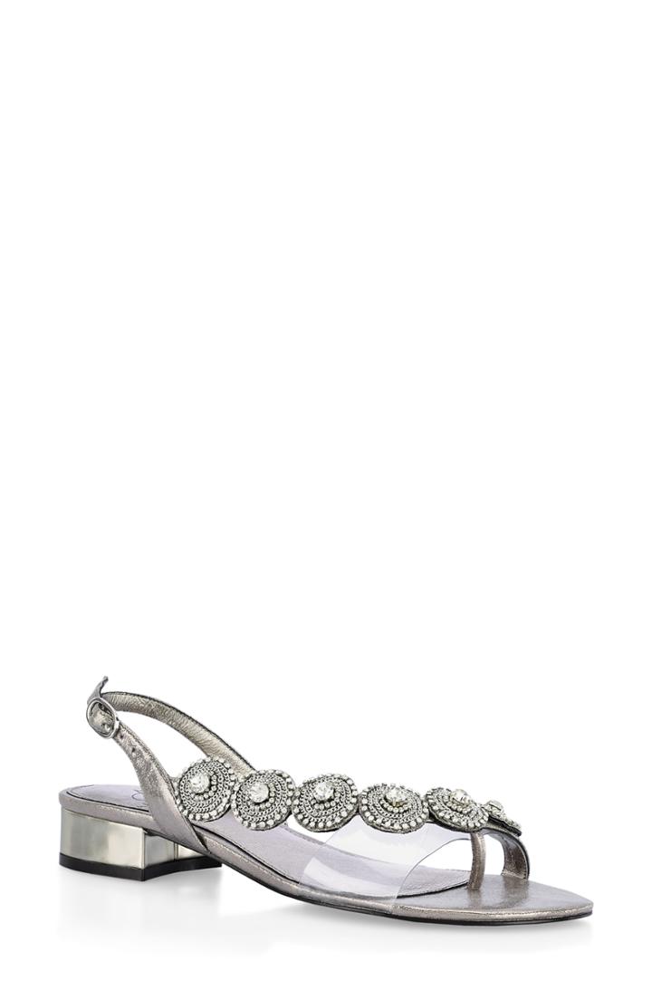 Women's Adrianna Papell Daisy Sandal .5 M - Metallic