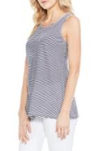 Women's Two By Vince Camuto Charter Mini Stripe Tank - Blue