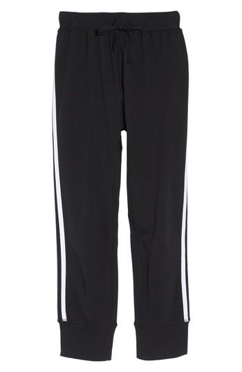 Women's Ragdoll Crop Track Pants - Black