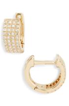 Women's Ef Collection Jumbo Diamond Huggie Earrings