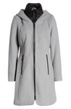 Women's Kenneth Cole New York Hooded Twill Coat