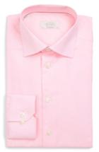 Men's Eton Contemporary Fit Houndstooth Dress Shirt - Pink