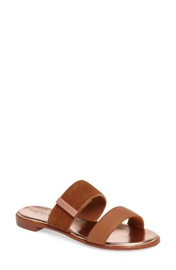 Women's Ted Baker London Ijoe Slide Sandal M - Beige