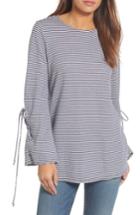 Women's Halogen Terry Tie Sleeve Tunic - Blue