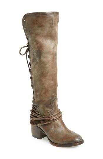 Women's Freebird By Steven 'coal' Leather Boot, Size 8 M - Grey