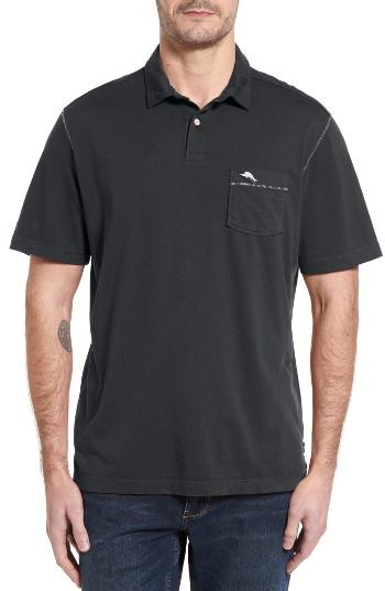 Men's Tommy Bahama Bahama Reef Jersey Polo - Black