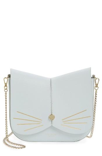 Ted Baker London Cat Leather Crossbody Bag - Green