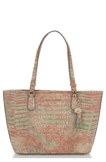 Brahmin 'medium Asher' Leather Tote - Beige