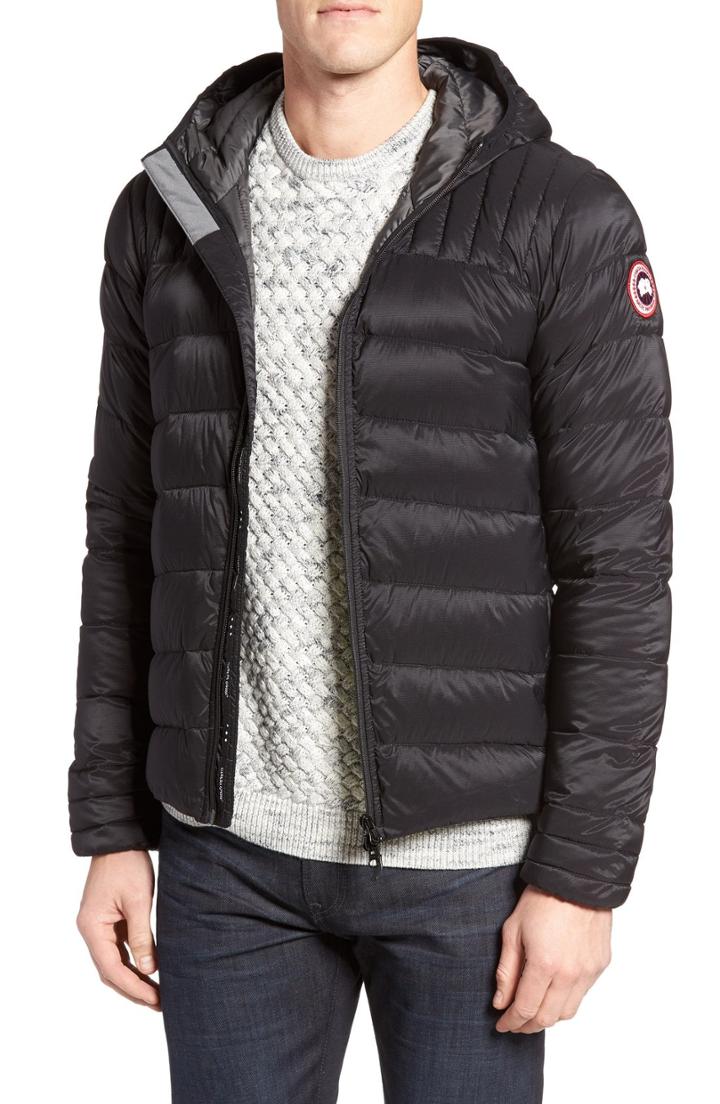 Men's Canada Goose Brookvale Slim Fit Hooded Down Jacket - Black