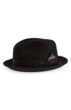 Men's Bailey Tino Snap Brim Wool Fedora - Black