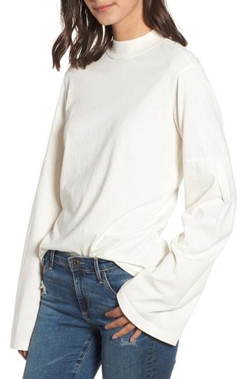 Women's Stateside Mock Neck Tee - Ivory