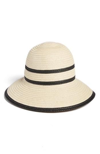 Women's Echo Bondi Straw Cloche Hat - Grey