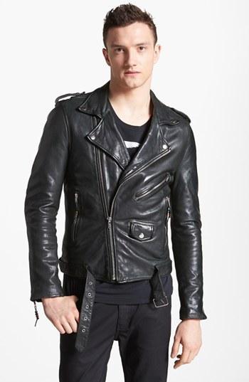Blk Dnm 'leather Jacket 5' Leather Moto Jacket