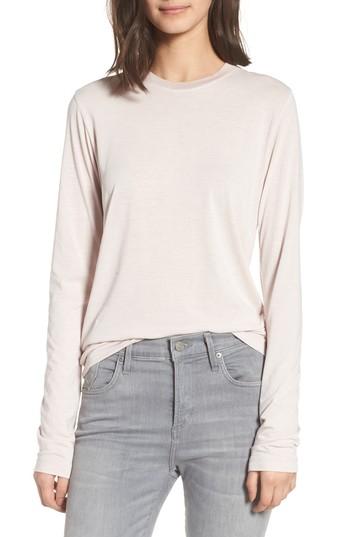 Women's James Perse Melange Crewneck Tee - Pink