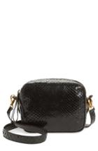 Nancy Gonzalez Genuine Python Shoulder Bag - Black
