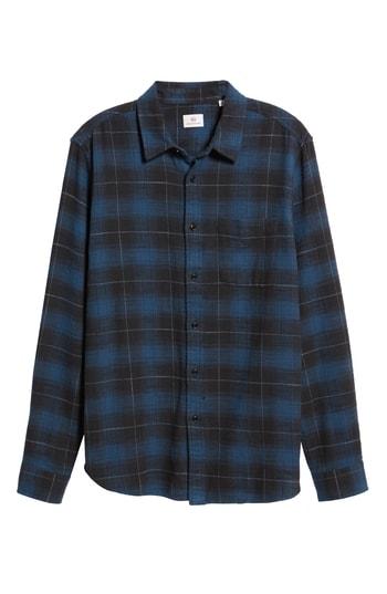 Men's Ag Colton Plaid Slim Fit Sport Shirt, Size - Blue