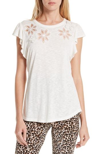 Women's Rebecca Taylor Emilie Eyelet Top - White