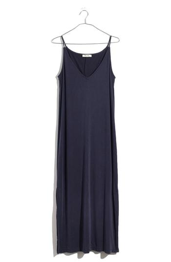 Women's Madewell Sandwashed Midi Slipdress - Blue