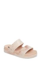Women's Melissa Cosmic Python Baja Slide Sandal M - Pink