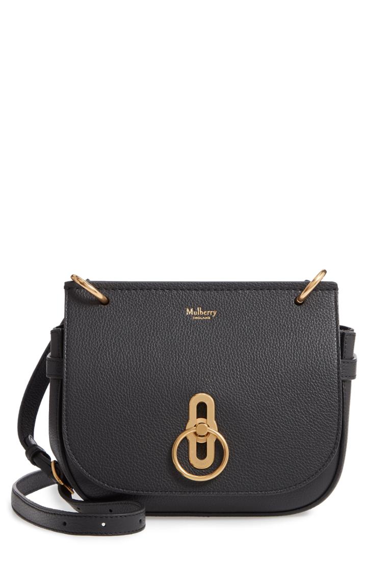 Mulberry Small Amberley Leather Crossbody Bag - Black