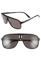 Men's Carrera Eyewear 'safari' 62mm Aviator Sunglasses - Matte Black/ Shiny Black