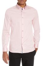 Men's Ted Baker London Crazee Slim Fit Stretch Sport Shirt (m) - Pink