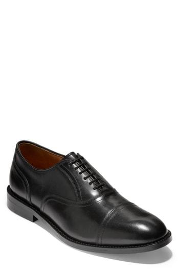 Men's Cole Haan American Classics Kneeland Cap Toe Oxford .5 D - Black
