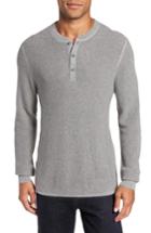 Men's Nordstrom Men's Shop Cotton & Cashmere Henley Sweater - Grey