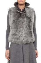 Women's Akris Punto Reversible Genuine Toscana Shearling Vest