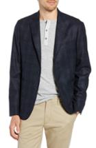 Men's 1901 Extra Trim Fit Donegal Plaid Soft Coat S - Blue
