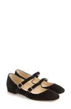 Women's J.crew Multistrap Mary Jane Flat M - Black