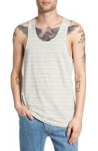 Men's The Rail Pinstripe Racer Tank - Grey