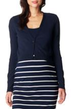Women's Noppies Lori Knit Crop Maternity Cardigan, Size - Blue