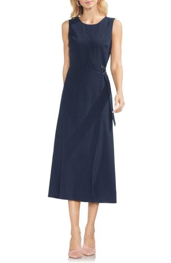 Women's Vince Camuto Soft Pinstripe Sleeveless Dress - Blue