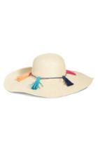 Women's Echo Island Tassel Straw Hat - White