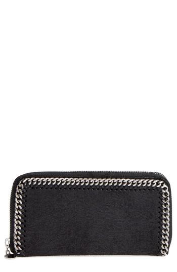 Women's Stella Mccartney Falabella Faux Leather Wallet - Black