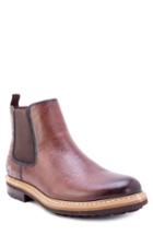 Men's Robert Graham Yates Textured Chelsea Boot M - Brown